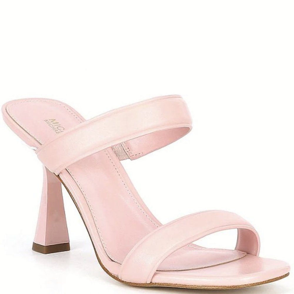 NEW MICHAEL Michael Kors Sizes 9, 10 Clara Leather Dress Sandals - Smokey Rose